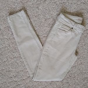 VINCE crop skinny ankle jeans khaki
